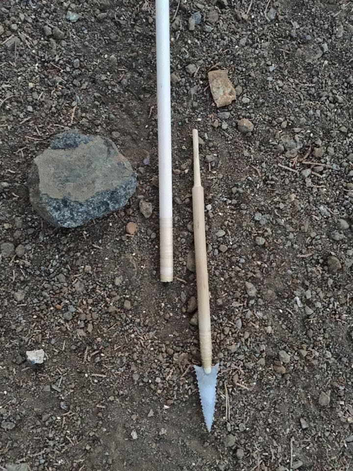 A small size arrow stick with pointed tip