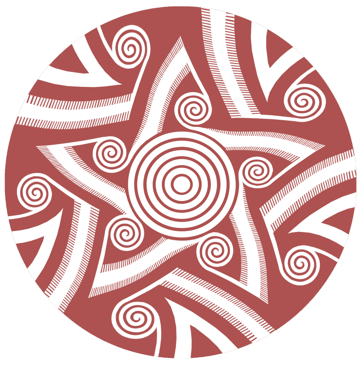 The circular designed logo of Primitive Lifeways