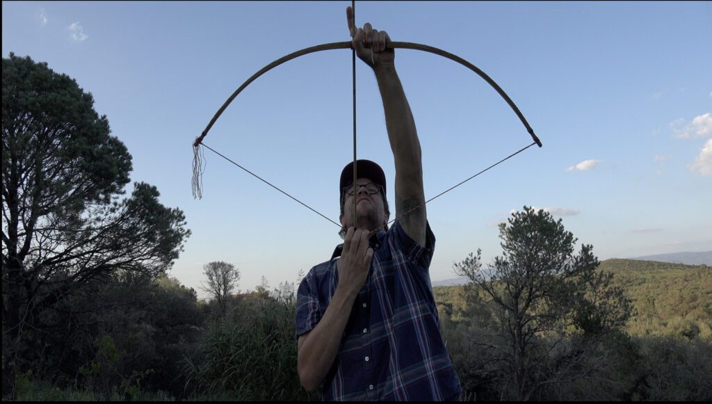 Grab from video showing Making The Lakota Bow