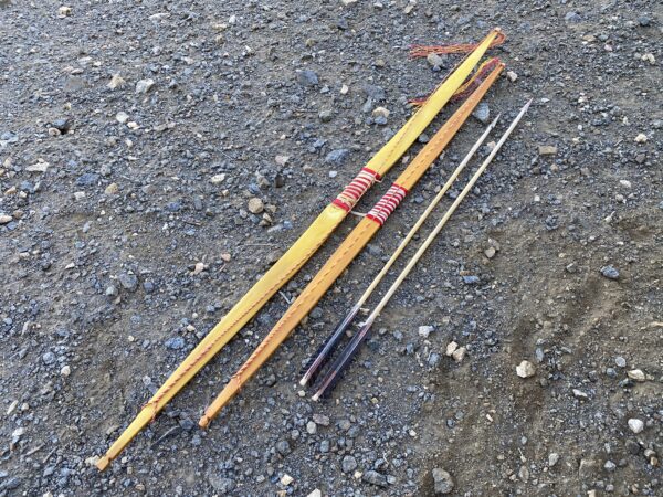 Primitive Bow Making Workshop on the display